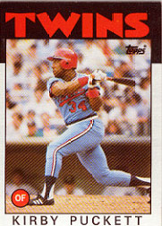 1986 Topps Baseball Cards      329     Kirby Puckett